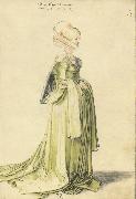 Albrecht Durer A Nuremberg Lady Dressed to go to a Dance oil painting on canvas